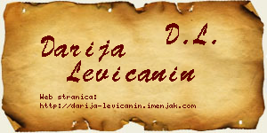 Darija Levičanin vizit kartica